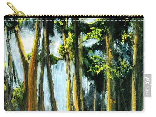 Moonlit Path along the River - Zip Pouch