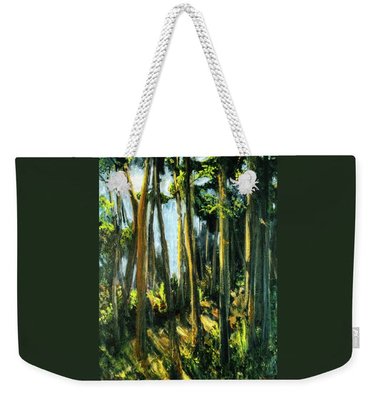 Moonlit Path along the River - Weekender Tote Bag