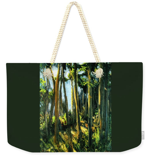 Moonlit Path along the River - Weekender Tote Bag