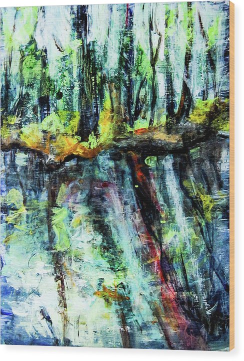 Moving Energies Creekside - Wood Print