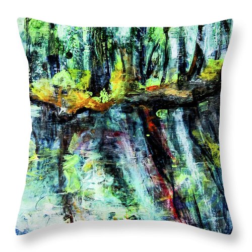 Moving Energies Creekside - Throw Pillow