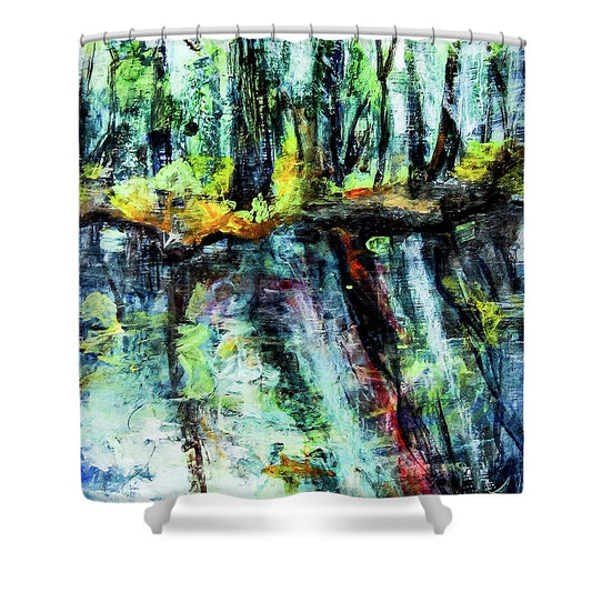 Moving Energies Creekside - Shower Curtain