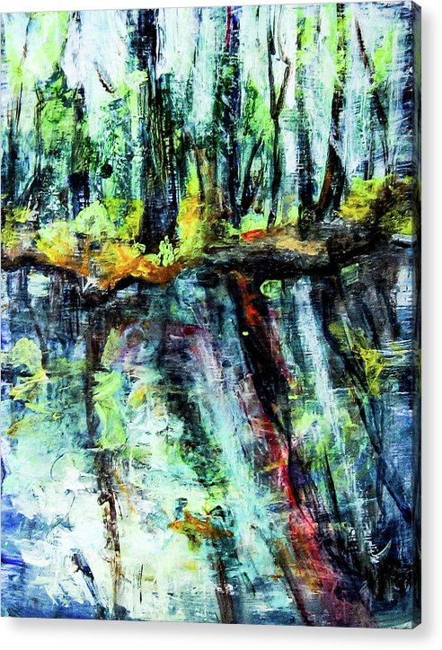 Moving Energies Creekside - Acrylic Print