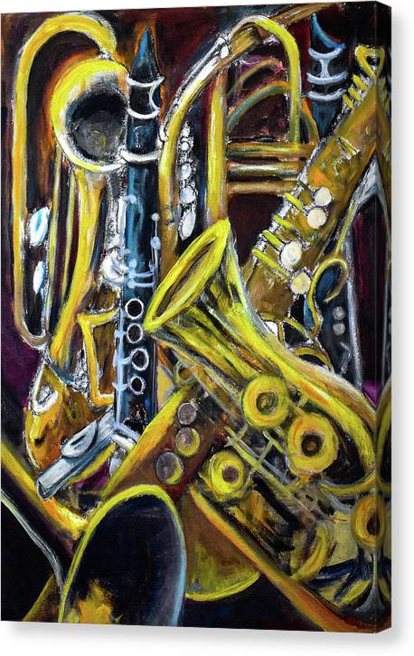 Musical Instruments, Interwoven # 1 - Canvas Print