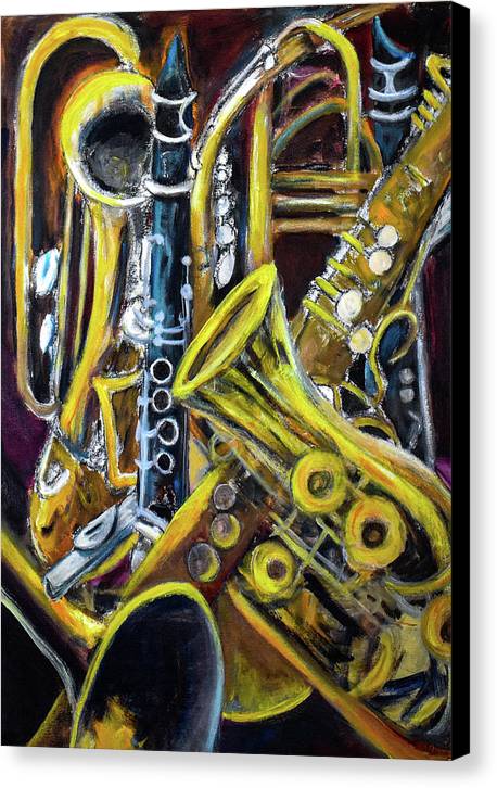 Musical Instruments, Interwoven # 1 - Canvas Print