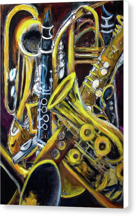 Musical Instruments, Interwoven # 1 - Canvas Print