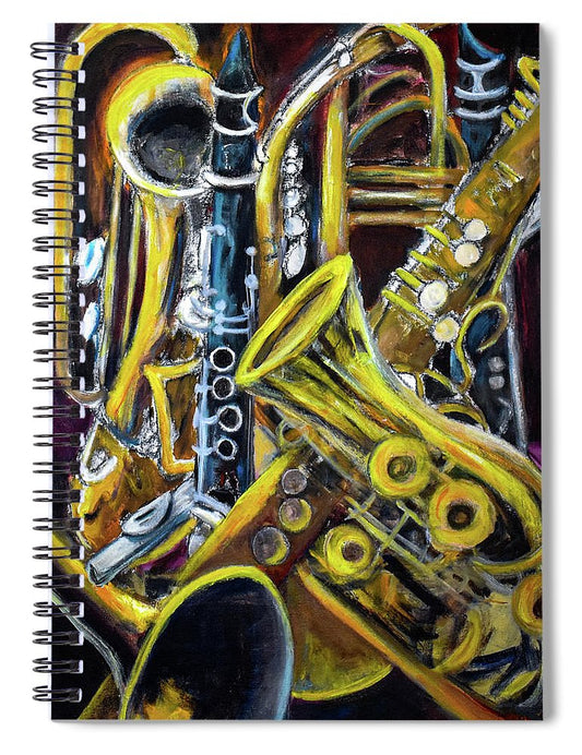 Musical Instruments, Interwoven # 1 - Spiral Notebook