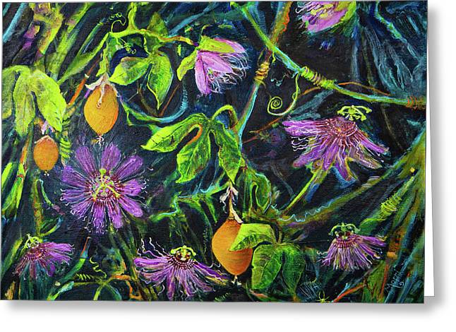 Passion Flower Vine - Wildflower series - Greeting Card