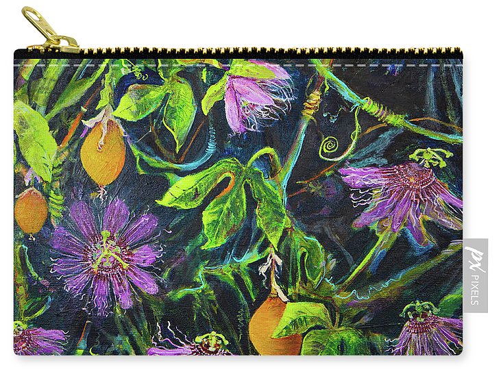 Passion Flower Vine - Wildflower series - Zip Pouch