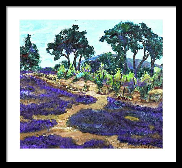 Provence France, Lavender - 'en plein air - Framed Print