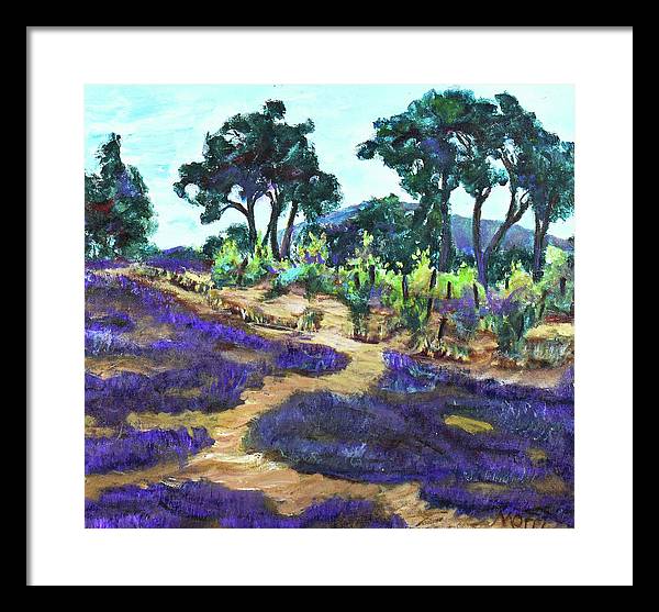 Provence France, Lavender - 'en plein air - Framed Print