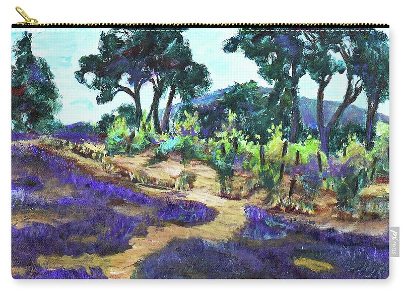 Provence France, Lavender - 'en plein air - Zip Pouch