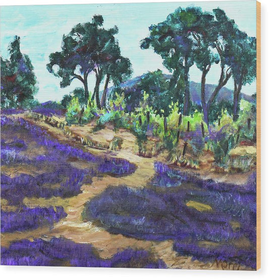 Provence France, Lavender - 'en plein air - Wood Print