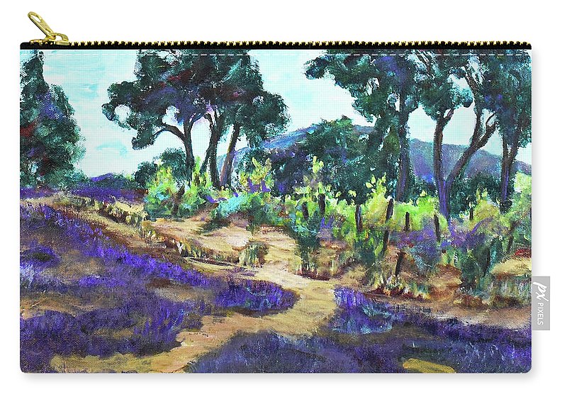 Provence France, Lavender - 'en plein air - Zip Pouch