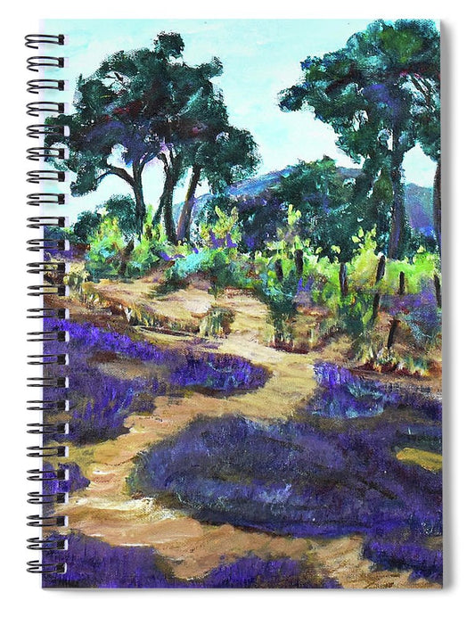 Provence France, Lavender - 'en plein air - Spiral Notebook