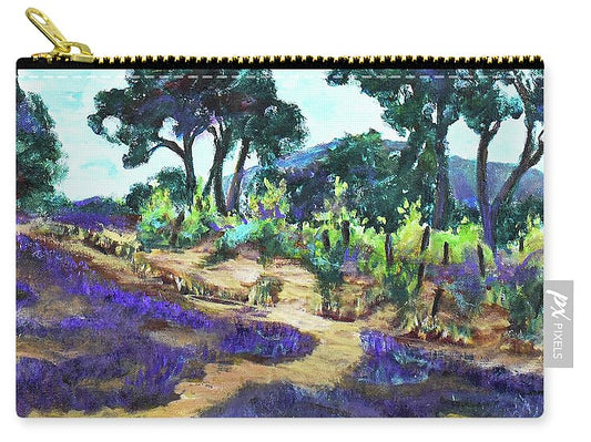 Provence France, Lavender - 'en plein air - Zip Pouch