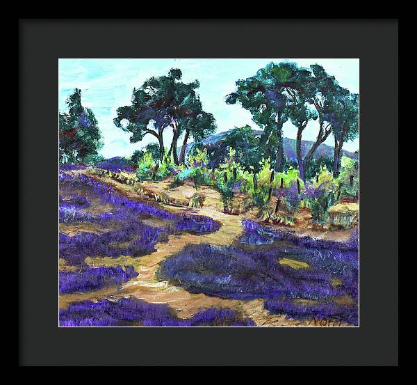 Provence France, Lavender - 'en plein air - Framed Print