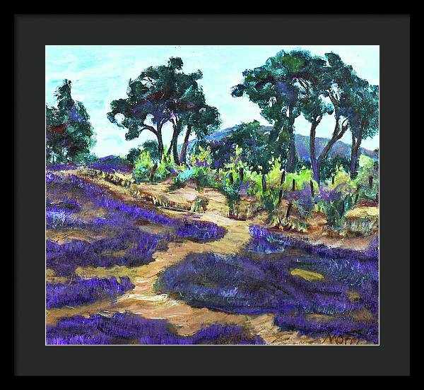 Provence France, Lavender - 'en plein air - Framed Print