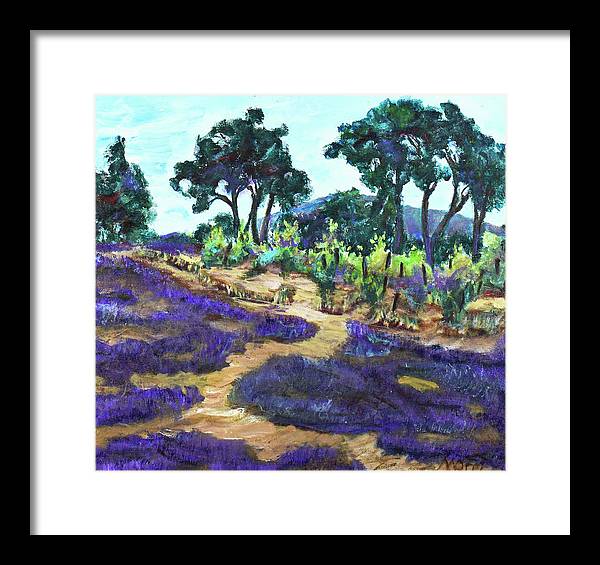 Provence France, Lavender - 'en plein air - Framed Print