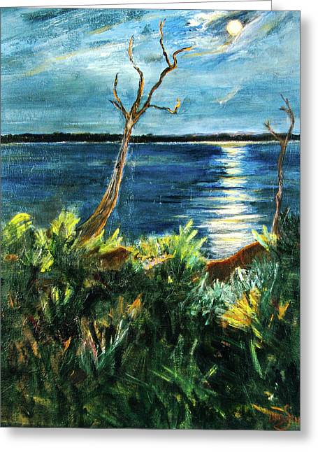 Reaching for the Moon - Greeting Card