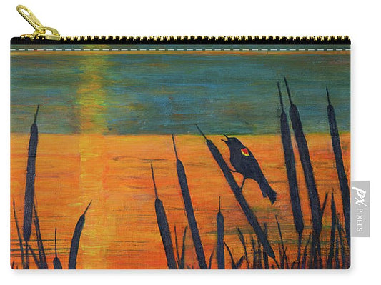 River Song, Red-winged Blackbird - Zip Pouch