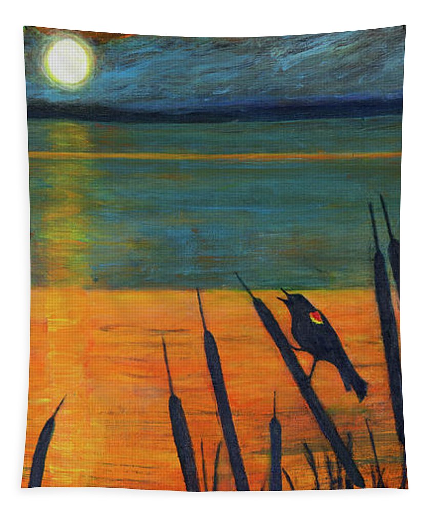 River Song, Red-winged Blackbird - Tapestry