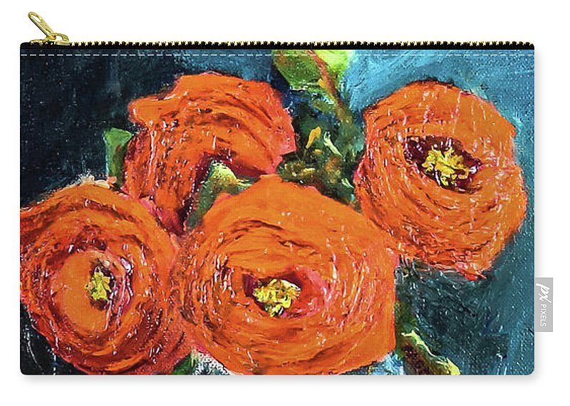 The Ghost Spider and Roses of Orange - Zip Pouch