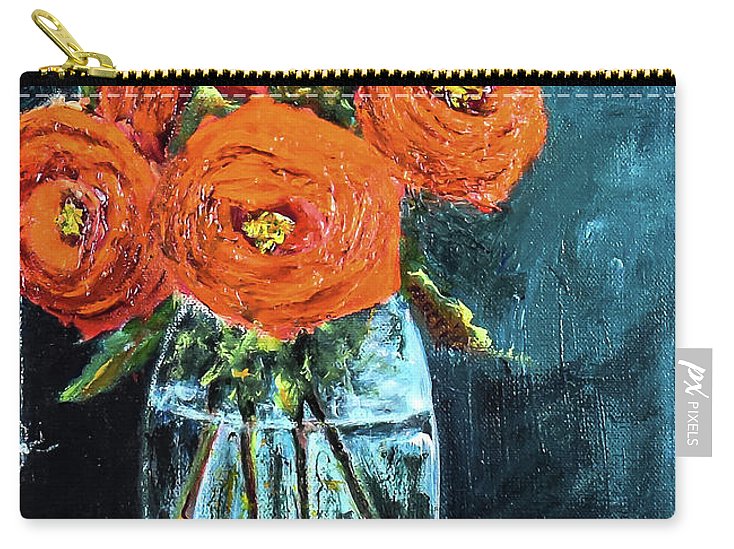 The Ghost Spider and Roses of Orange - Zip Pouch