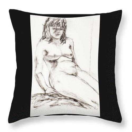 Shyness - Throw Pillow