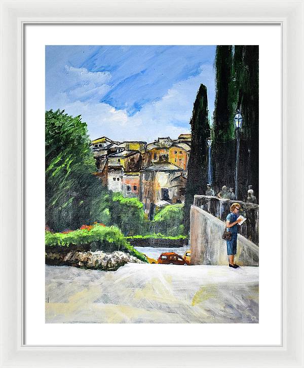 Somewhere in Rome, Italy - Framed Print