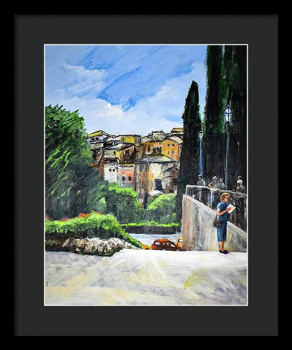 Somewhere in Rome, Italy - Framed Print