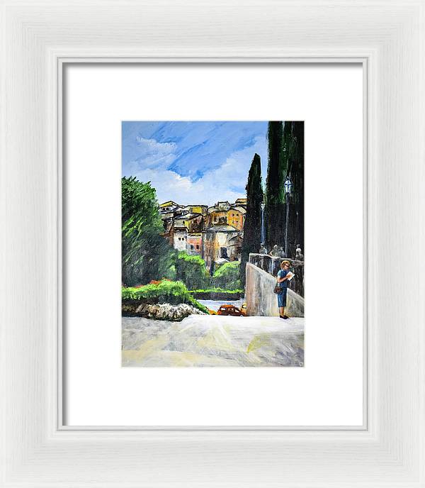 Somewhere in Rome, Italy - Framed Print