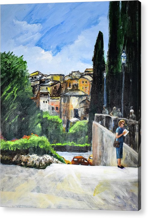 Somewhere in Rome, Italy - Acrylic Print