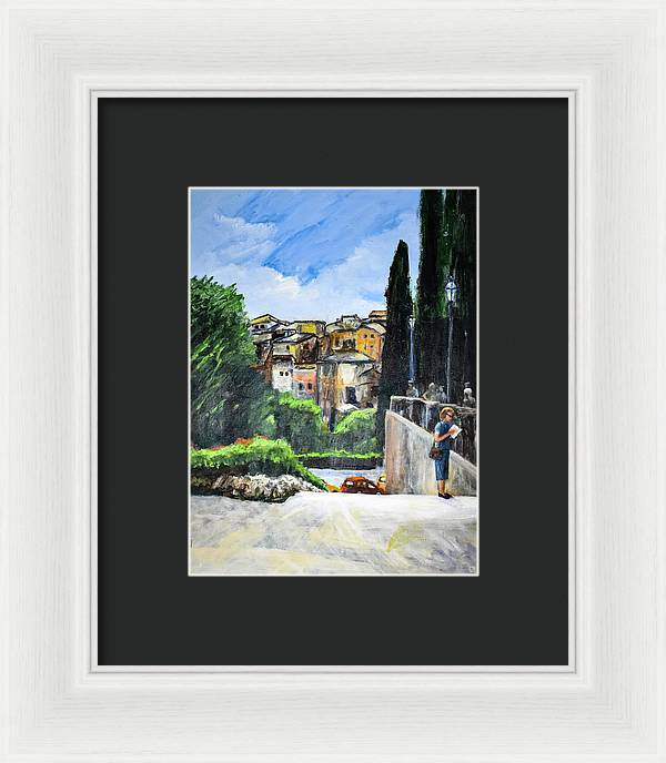 Somewhere in Rome, Italy - Framed Print