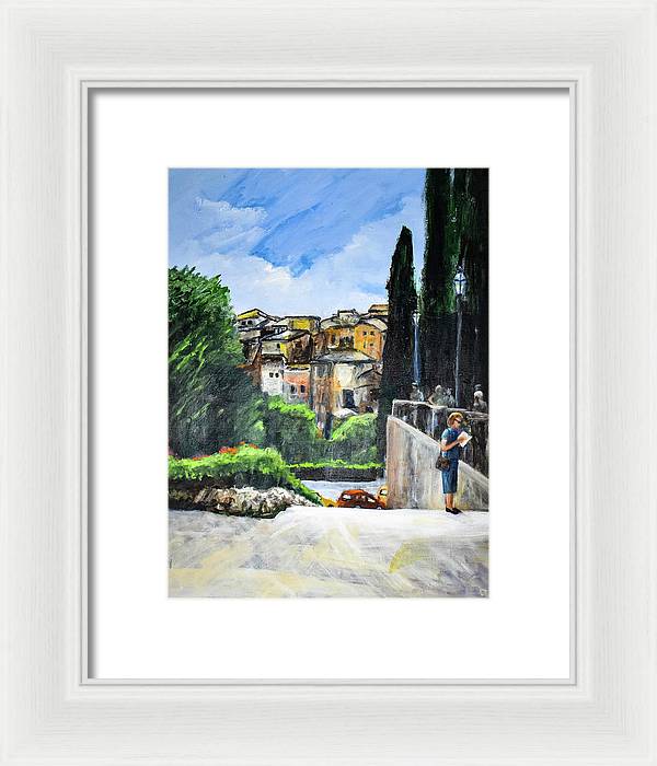 Somewhere in Rome, Italy - Framed Print