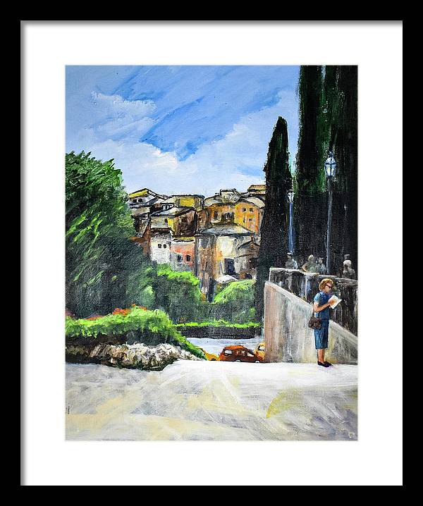 Somewhere in Rome, Italy - Framed Print