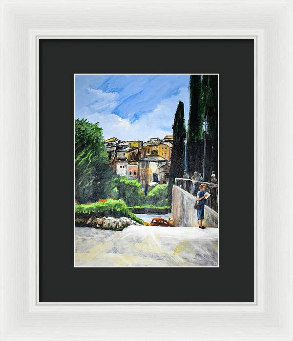 Somewhere in Rome, Italy - Framed Print