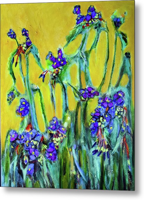Spiderworts Wildflower - Metal Print