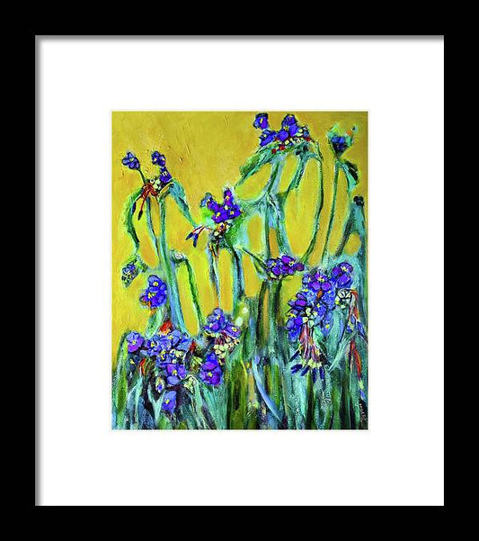 Spiderworts Wildflower - Framed Print