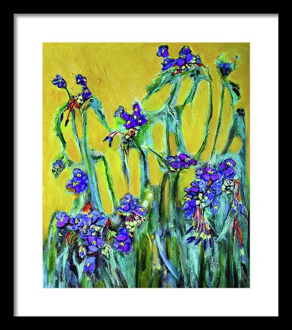 Spiderworts Wildflower - Framed Print