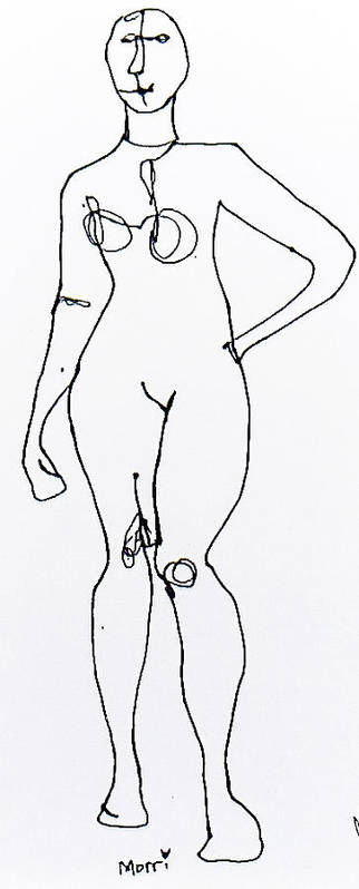 Contour figure 2 - Art Print