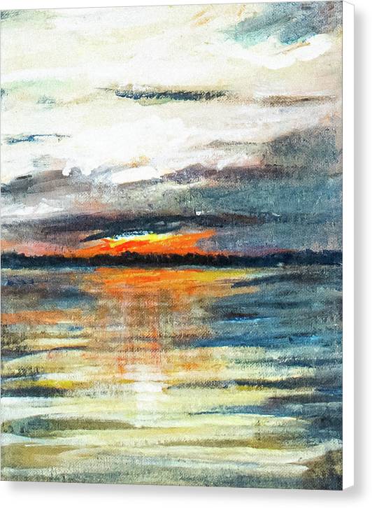 Sunset from Drayton Island - Canvas Print