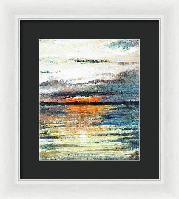 Sunset from Drayton Island - Framed Print