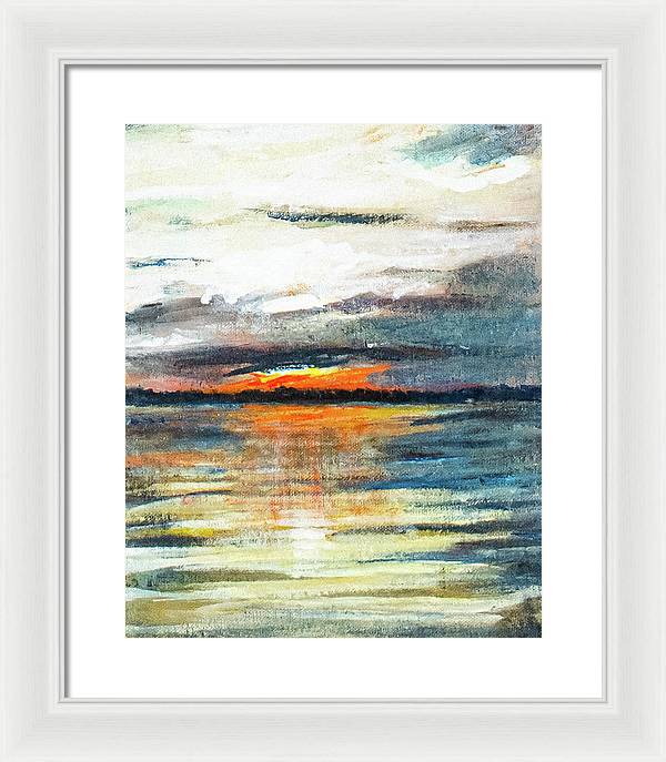 Sunset from Drayton Island - Framed Print