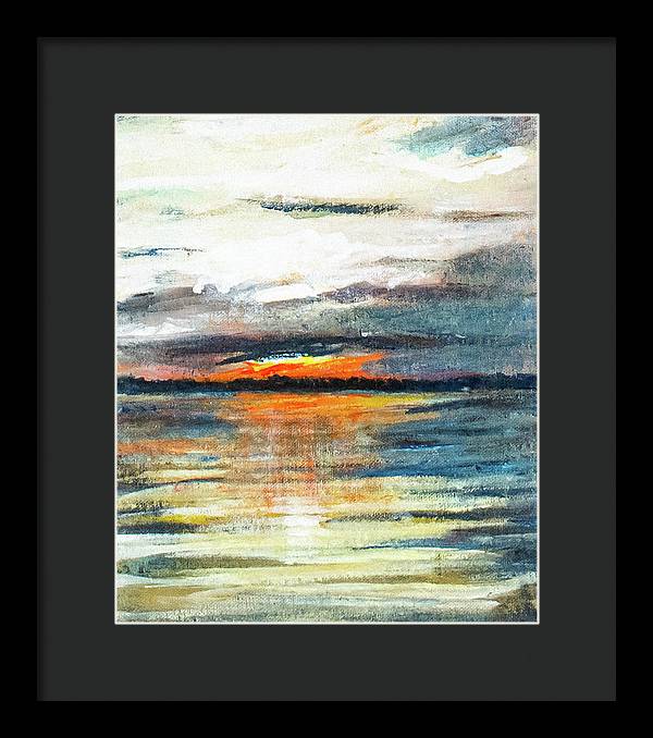 Sunset from Drayton Island - Framed Print