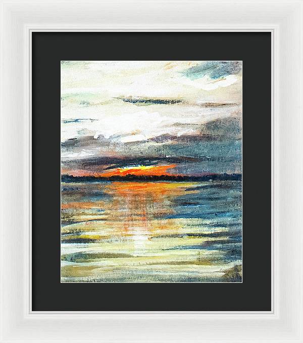 Sunset from Drayton Island - Framed Print