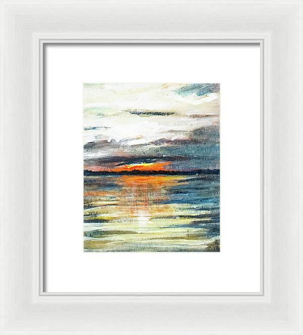 Sunset from Drayton Island - Framed Print