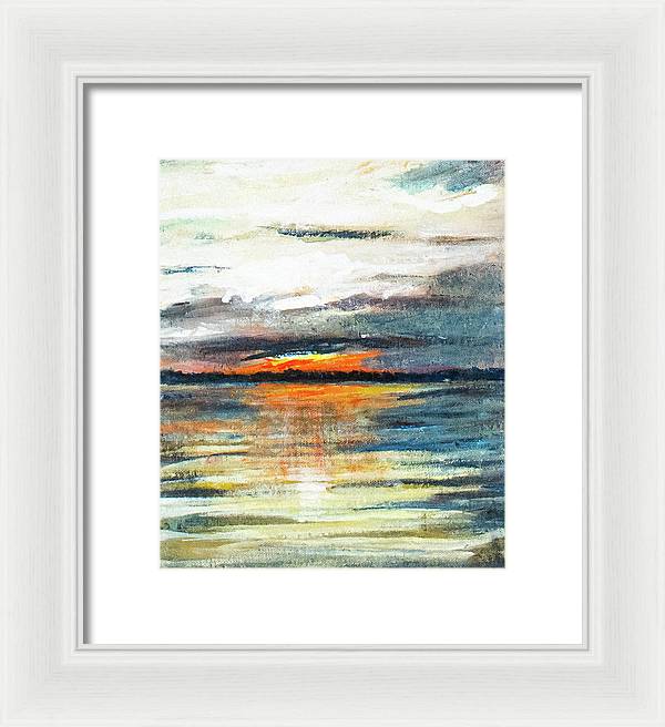 Sunset from Drayton Island - Framed Print