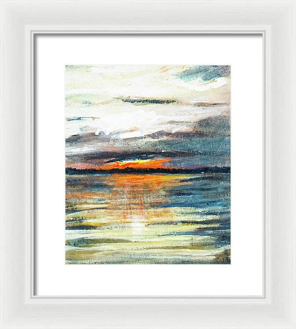 Sunset from Drayton Island - Framed Print