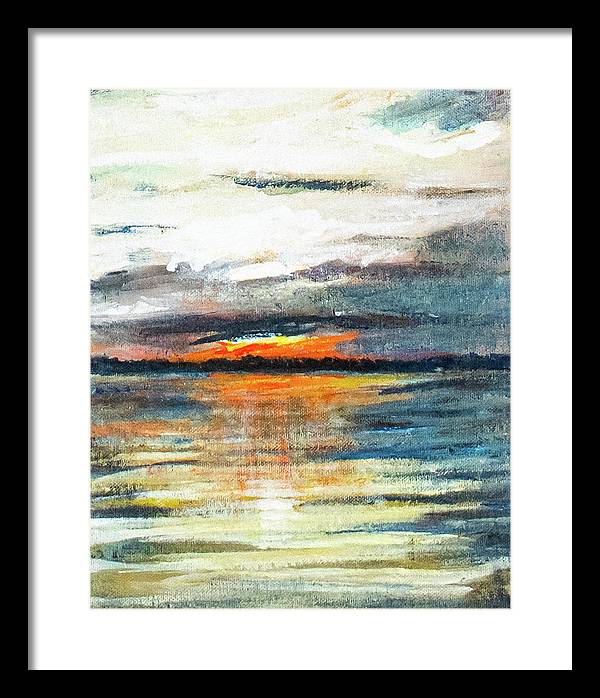 Sunset from Drayton Island - Framed Print